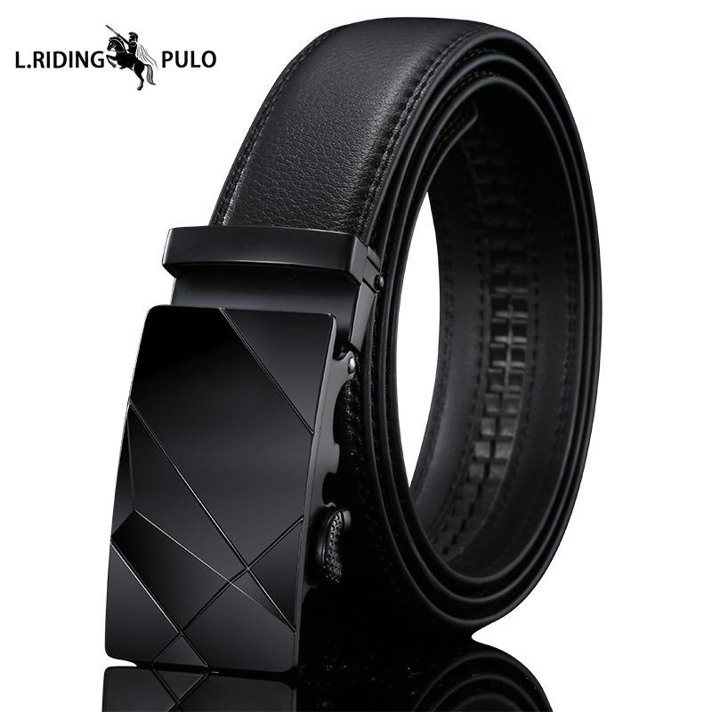 Gürtel Herren High-End Leder Automatikschließe Rindsleder Gürtel Herren Business Herren Hosen Lässig