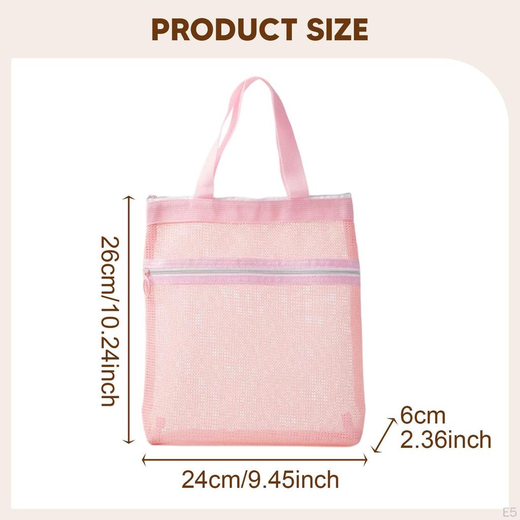 Mesh Shower Tote for Bathroom Accessories Portable Gym Toiletry Bag