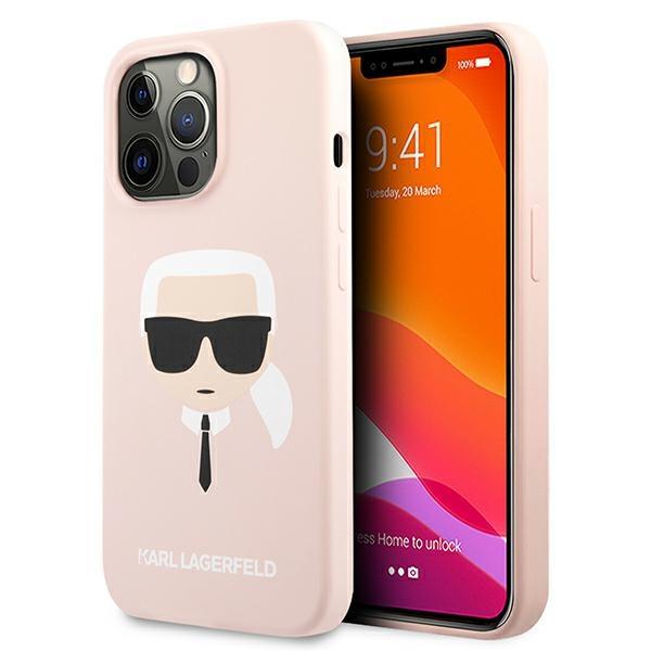Karl Lagerfeld Klhcp13Lslkhlp Iphone 13Pro / 13 6,1 Jasnoróżowy/Light Pink Hardcase Silicone Karl`s Head