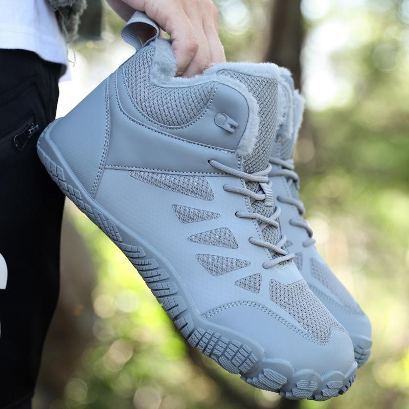 Unisex High-top Snow Boots Plush Hiking Sports Shoes Warm Winter Sneakers Non-slip Outdoor Walking Boots
