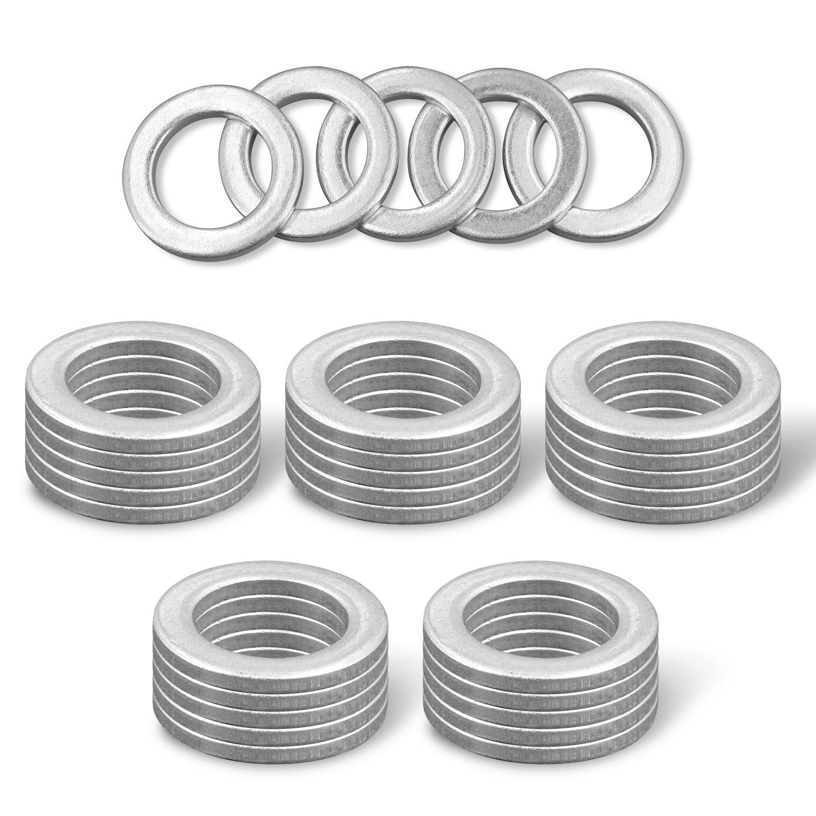 

14 мм алюминиевая прокладка для сливной пробки моторного масла, прокладки для масляных шайб для Honda Civic Accord CR-V/CRV Pilot Odyssey 94109-14000