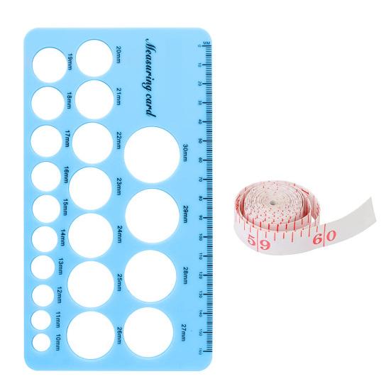 1 Set Nipple Measuring Ruler Double-sided Printing Soft Silicone Nipple Breast Pump Flange Ruler Home Use