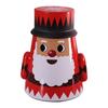 Christmas Jars Airtight Santa Snowman Cute Candy Jar Cookie Container For Stocking Stuffers Party Favors Greeting Cards Kids