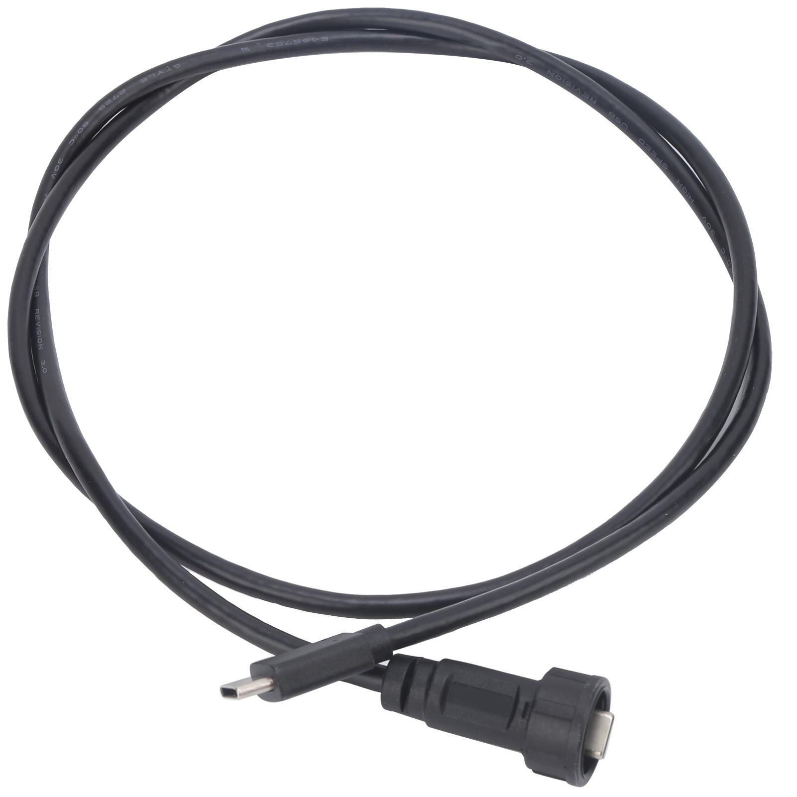 

Waterproof TypeC Connector Male Wired Snap Lock Panel Mount Socket E10TPCBAMTPCAM(1M )