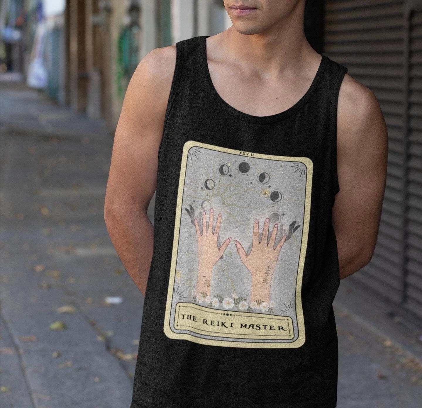 The Reiki Master Tarot Card Tank Top XL