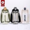Portable Red Sports Water Bottle with Straw - Large Capacity, Pop-Up Lid, Single Layer, Outdoor Use