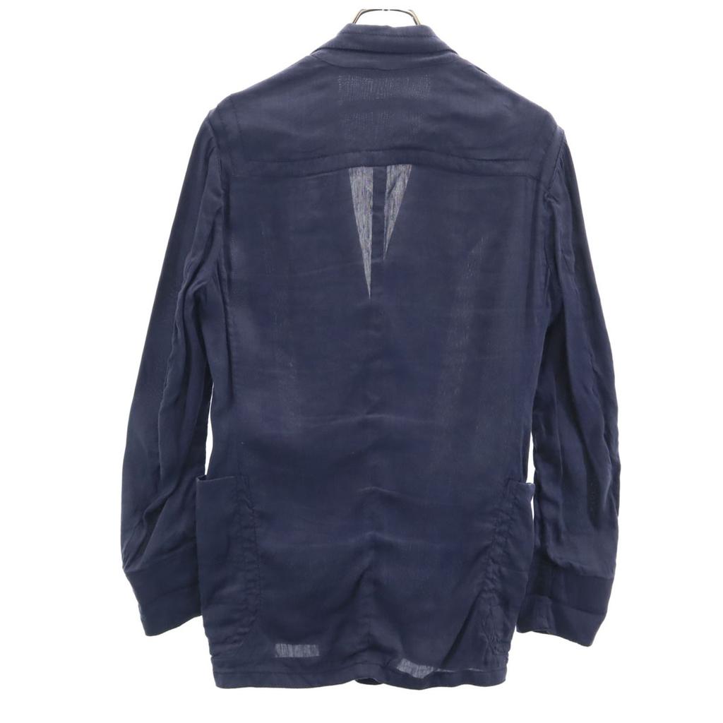 DIRK BIKKEMBERGS Made in Italy Linen Blend tailored jacket 46 Navy Ancon Men's Used