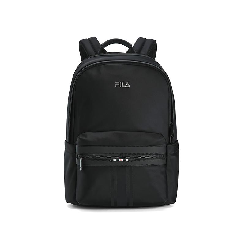 FILA Heritage Fashion Classic Simple Durable Practical Casual Business Versatile Backpack Men backpack Black F13M628106FBK Jet Black