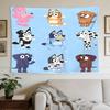 Diverse Dog Characters Large Decorative Tapestry, Great Holiday Gifts, Photo Backdrop for Bedroom Dorm Parties,Perfect Gift