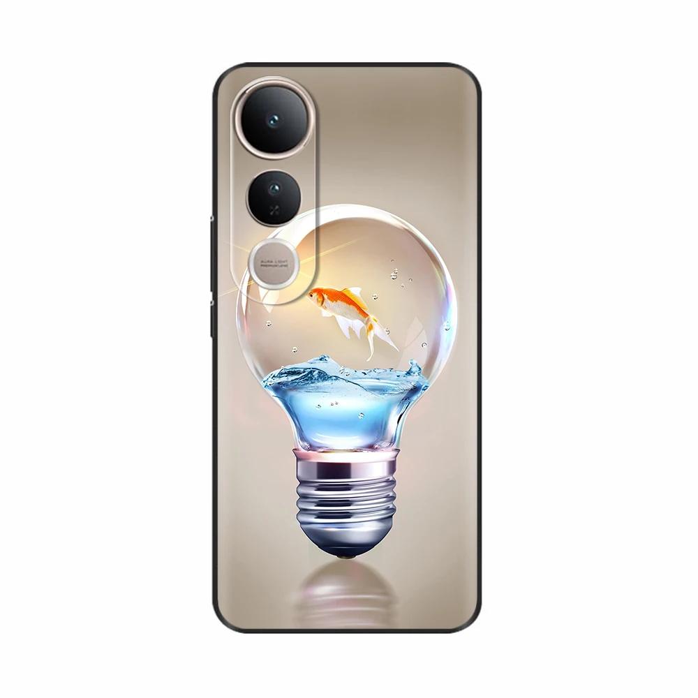 For Vivo V50 Lite 5G 4G Case Fashion Flower Soft High Quality Housing For Vivo V50Lite 4G Back Cover Colorful Phone Casing Funda