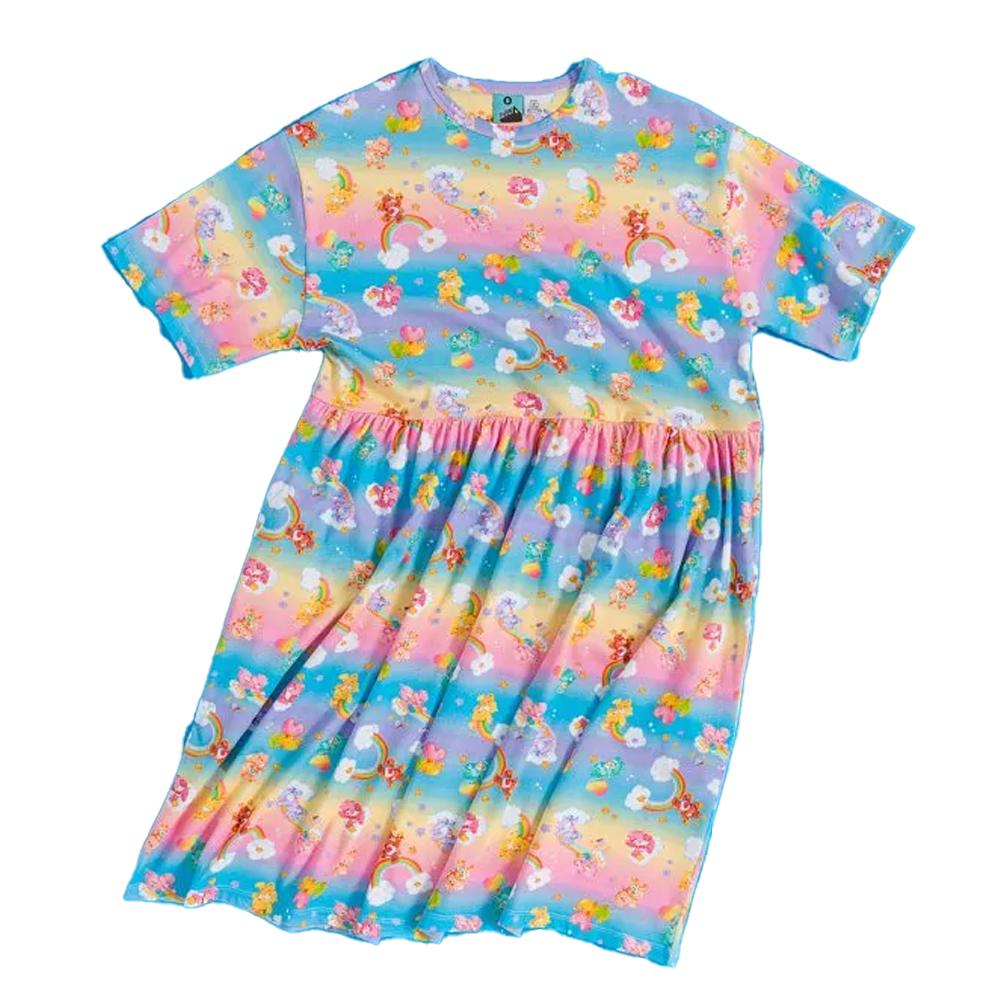 Care Bears Womens/Ladies Rainbow Castle Dreams All-Over Print Smock Dress