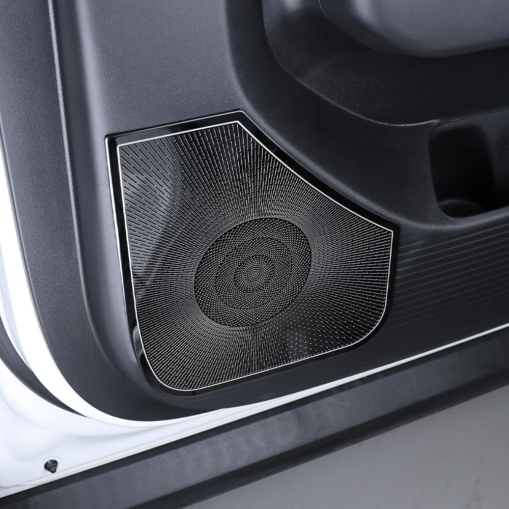 Schwarzer Edelstahl Schwarze Auto-Lautsprecherabdeckung Auto-Subwoofer-Gitter Netz Zubehör für Hyundai Santa Fe MX5 2026 2026