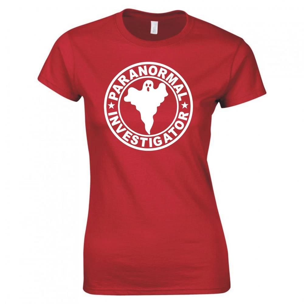 Funny Ghost Paranormal Investigator Skinny Fit Tshirt S