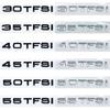 3D Letters Numbers Emblem For  Audi A4 40TFSI 45TFSI 50TFSI 30TDI Car Trunk Lid Nameplate Badge Logo Sticker Chrome Glossy Black