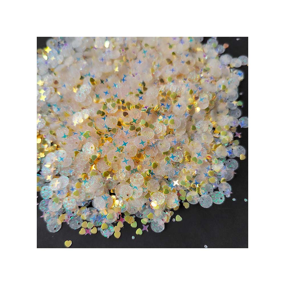 Sequin Glitter Mix Star Heart Dot Shaped Colorful Loose Sequins for Shaker Card NailArt Scrapbook Decoration Makeup Confetti
