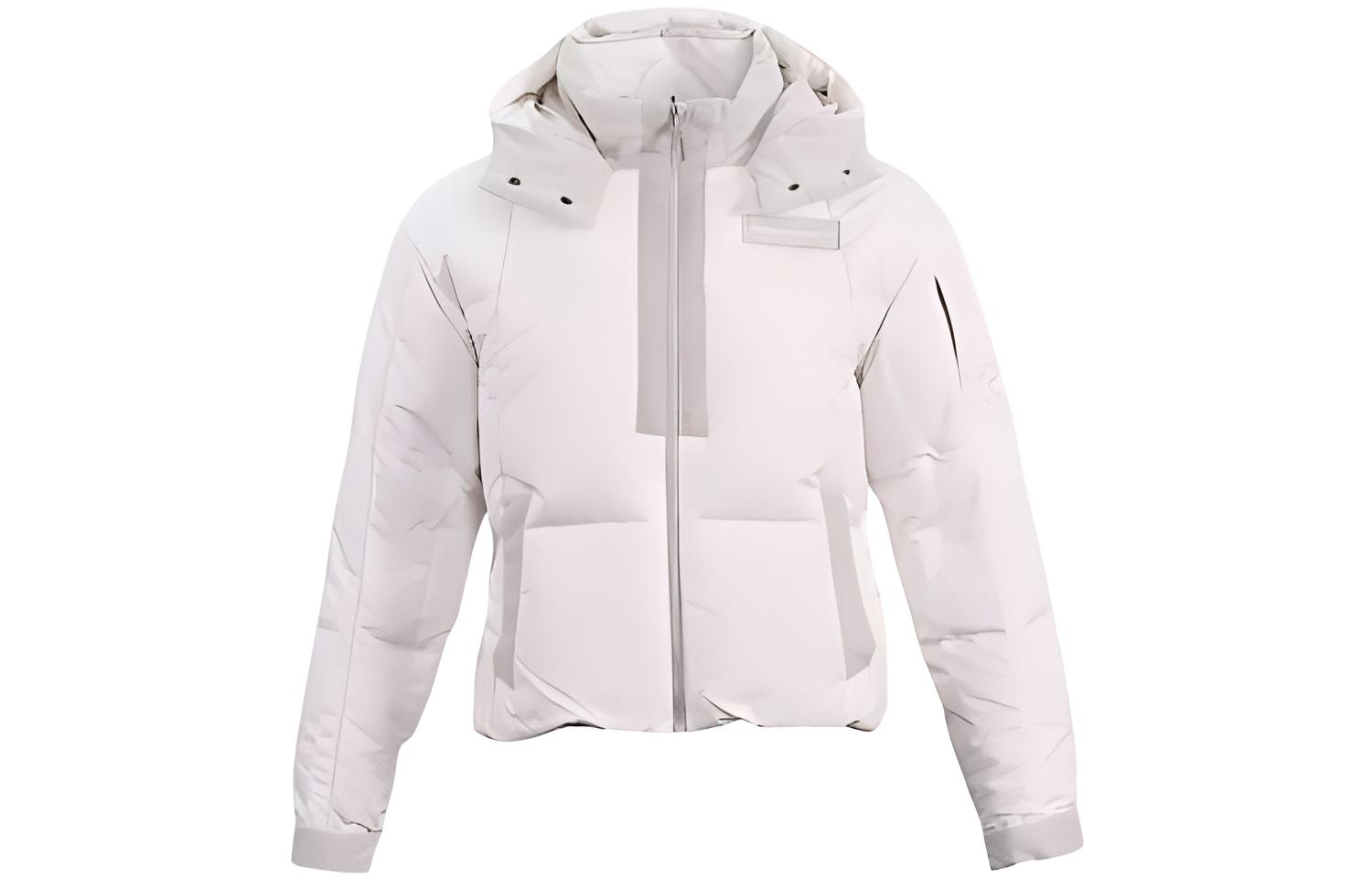 Converse Down Jackets Women s White Hooded Moderate Other 10023727-A02 S
