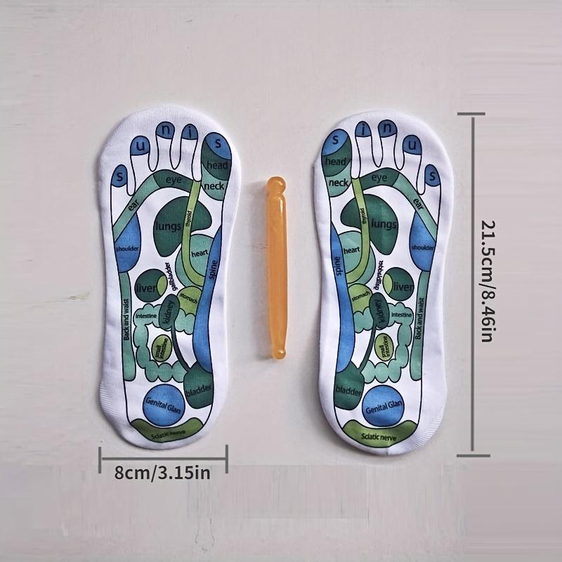 

Пары акупрессурных рефлексологических носков для женщин и мужчин, массаж стоп, носки с раздельными пальцами, хлопок, один размер, рефлексологические акупрессурные схемы