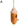 Hummingbird House Unique Shape Hanging Bird Cage Wooden Bird Nesting House for Garden Outdoor Decoration