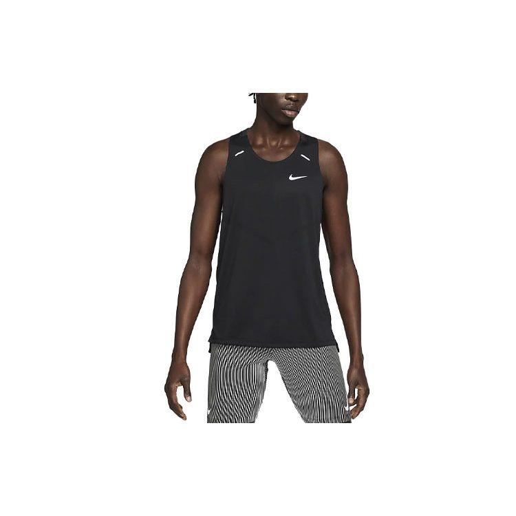 Nike Tank Tops Men's Black Crew Neck Moderate Straight Fit CZ9179-010