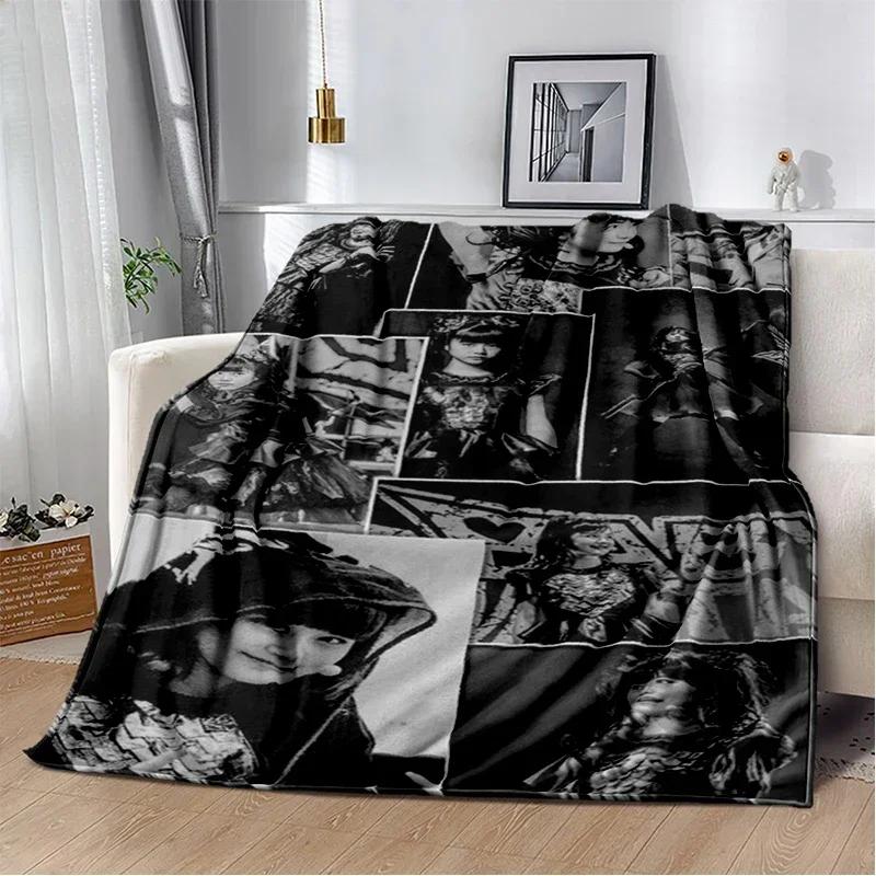 Ciepły drukowany koc Babymetal, koc do biura i salonu, flanelowy koc domowy, koc wielofunkcyjny