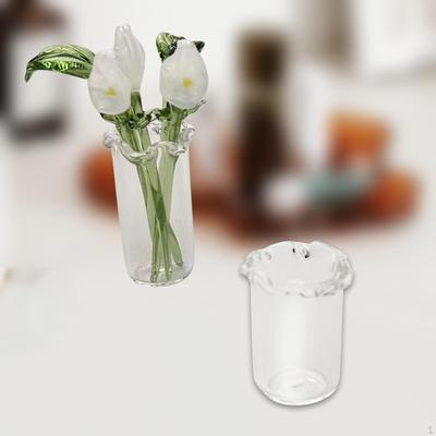 Kleine Glasvase Blumentopf Klar Moderne Kunsthandwerk Mini Knospenanordnung Behälter