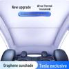Graphene Sunroof Sunshade for Tesla Model Y/3: Total Sun Protection, Heat Insulation, Blackout Board.
