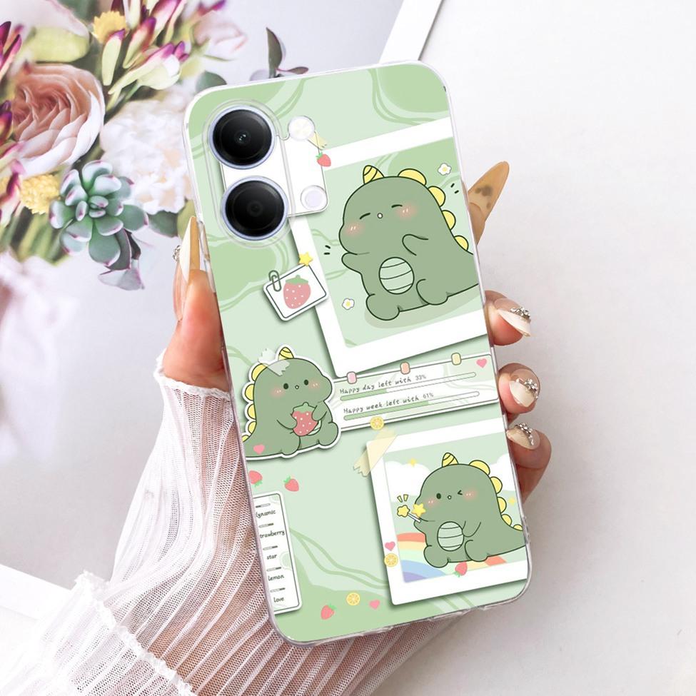Transparent Casing For Vivo Y05 Cover Luxury Cute Cat Fashion Butterfly Cool Painted Funda For Y05 Vivo Phone Case