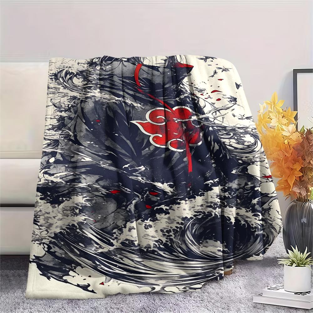 1Pc Cartoon Print Flannel Blanket, High Quality Comfortable for All Seasons, Home Decor, Warmth and Comfort, Perfect for Christmas Birthday Gift