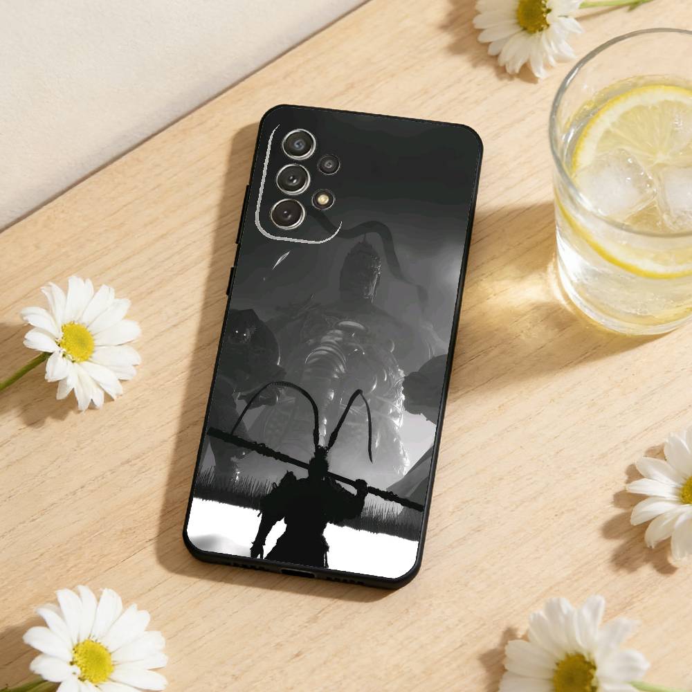 

B-Black Myth Wukong Phone Case For Samsung S26,S25,S24,S21,S22,S23,S30,Ultra,S20,Plus,Others Soft Black Cover Samsung S26ULTRA