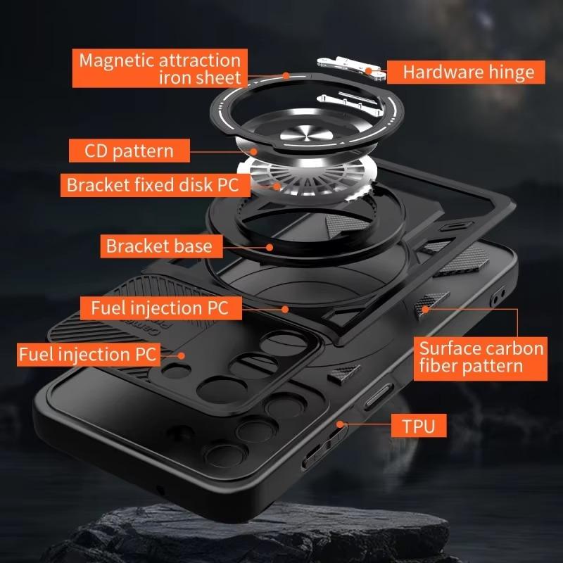 Luxury Magsafe Magnetic Wireless Charging Armor Case For Samsung Galaxy A26 Military Finger Ring Holder Protective Case