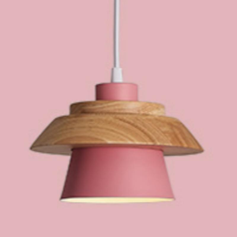 

Nordic Restaurant Chandelier Modern Simple Personalized Porch Lights Aisle Creative Art Lamps Cafe Macaron Lamps Multiple Colors No Bulbs рожевий