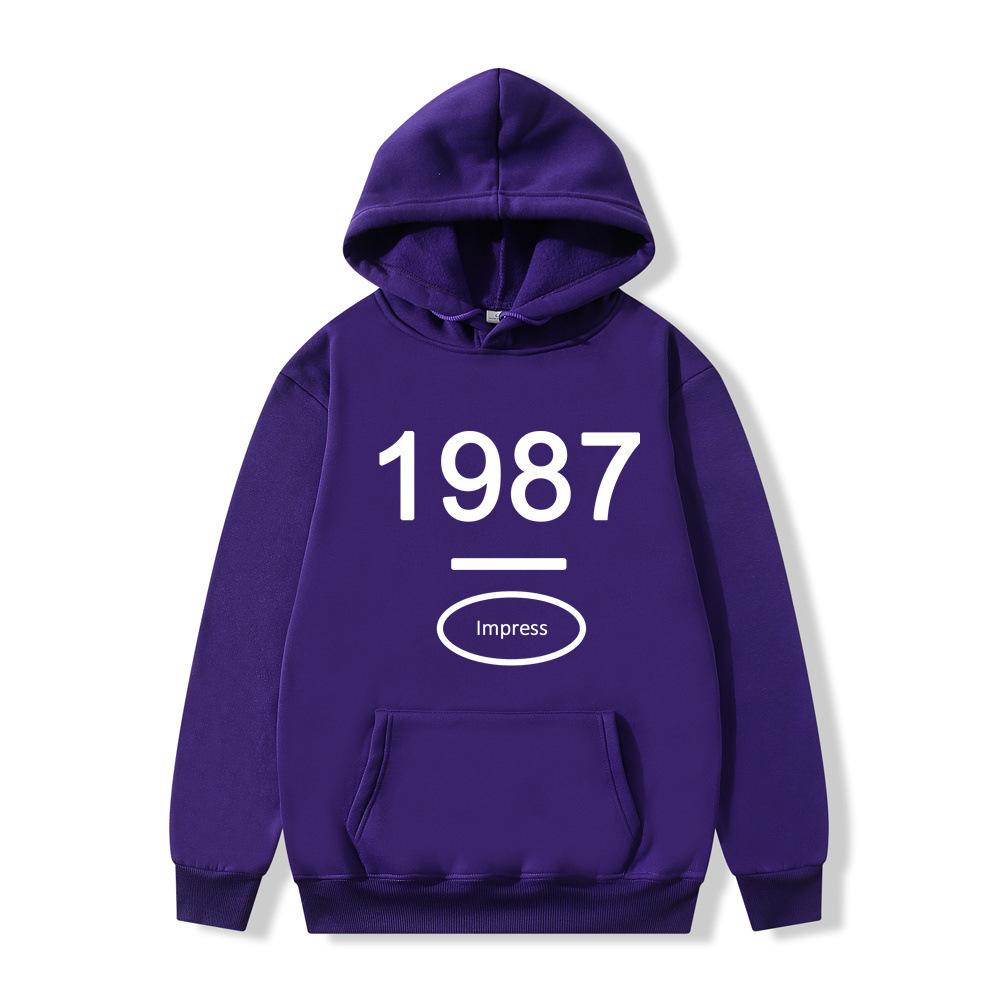 American retro hooded sweater for men and women ins trendy loose hoodie for one piece