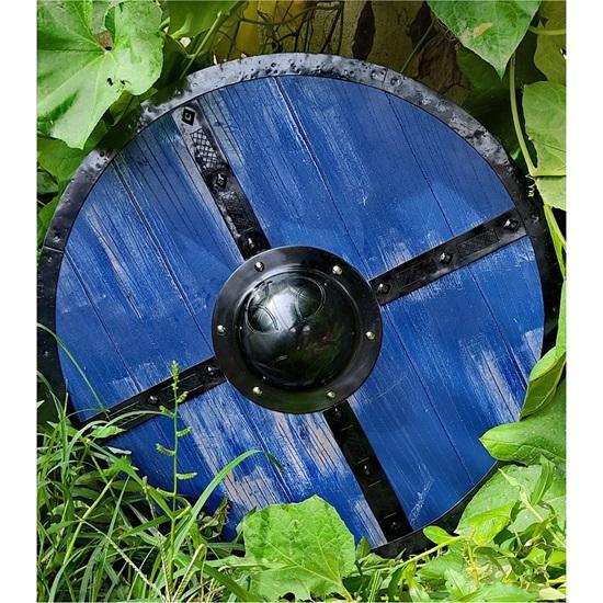 Bouclier viking médiéval de 60,96 cm, bouclier en bois, réplique de bouclier viking, bouclier de guerrier médiéval