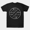 Asian Size Men Black Print T-shirt Crass No-Cut Print Cotton Tshirt