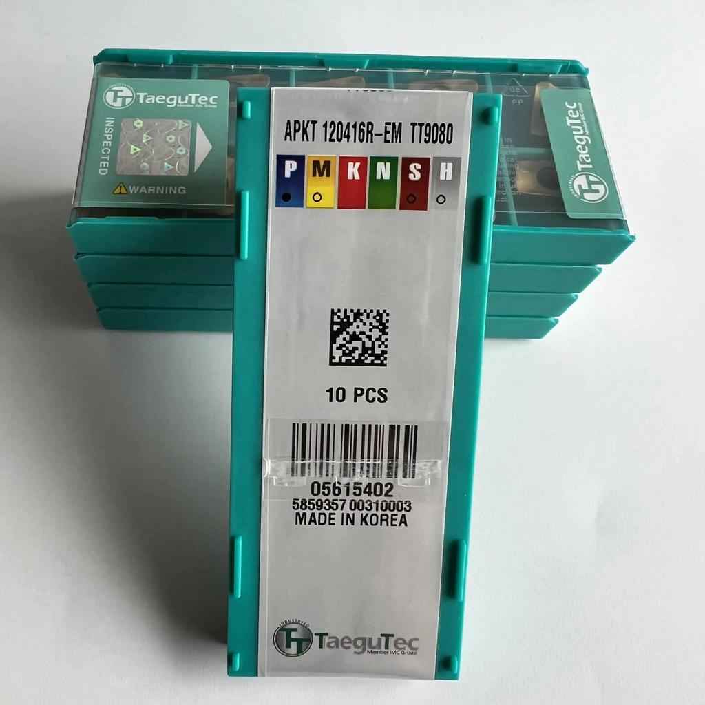 TaeguTec / APKT120416R-EM TT9080 /Original genuine CNC alloy blade 10 PCS