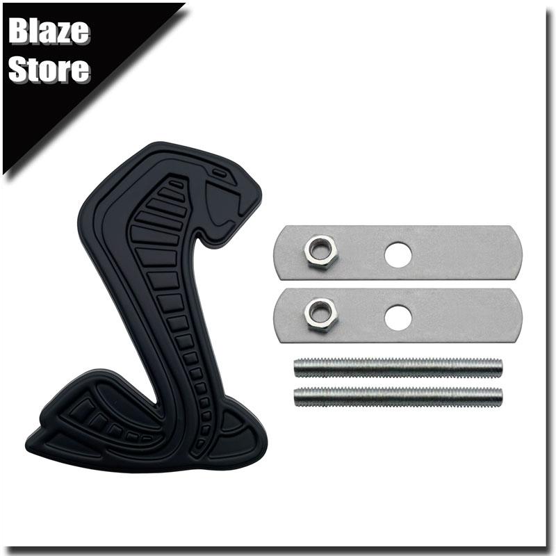 Adesivo de Metal Estilo 3D Cobra Emblema Grade Dianteira Para-lama Carro Decalque Traseiro Acessórios de Decoração Para SVT GT350 R GT500 Shelby