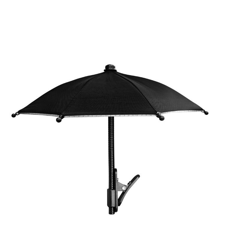 1Pc Metal Hose Can Bending Cell Phone Umbrella Holder With Clip For Sun Shade Cell Phone Sun Protection Shelter From Rain