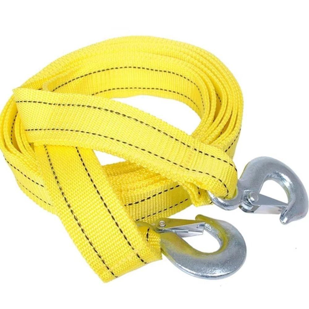3 Ton Capacity Car Tow Cable Hooks Included Trailer Straps Pull Rope Heavy Duty Tow  Trailer Use