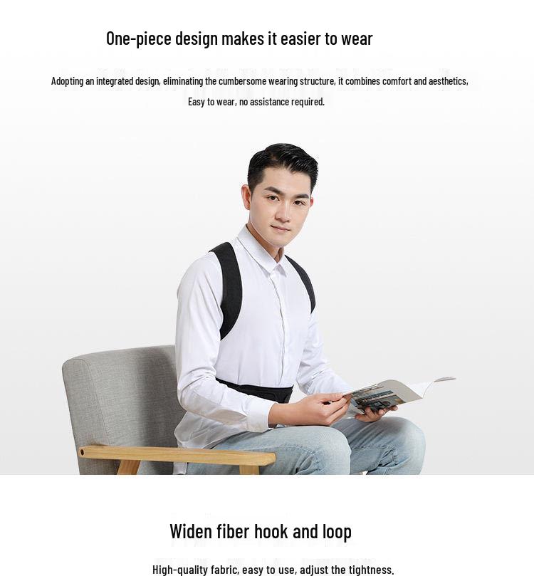 Unisex Spine Posture Corrector Belt with Back Support Plate