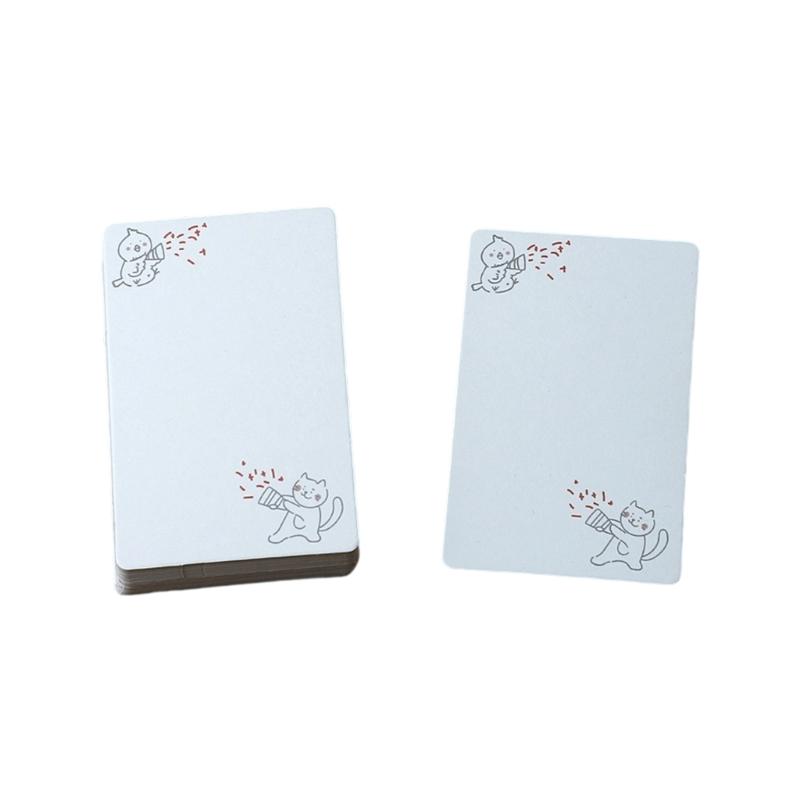 20 Folhas Cartões de Papel em Branco 2,24x3,54 Polegadas Cartões de Estudo Sem Pauta Cartão de Anotação Para Criança Adulto Arte Artesanato Rabiscos Scrapbooking