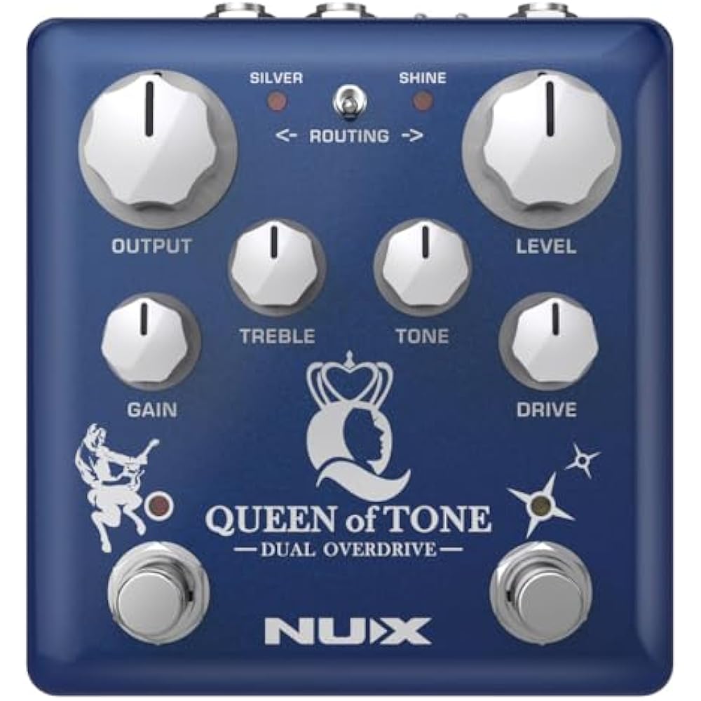 Сложите вместе педали NUX NDO-6 Queen of Tone Dual Overdrive Knight и Morningstar