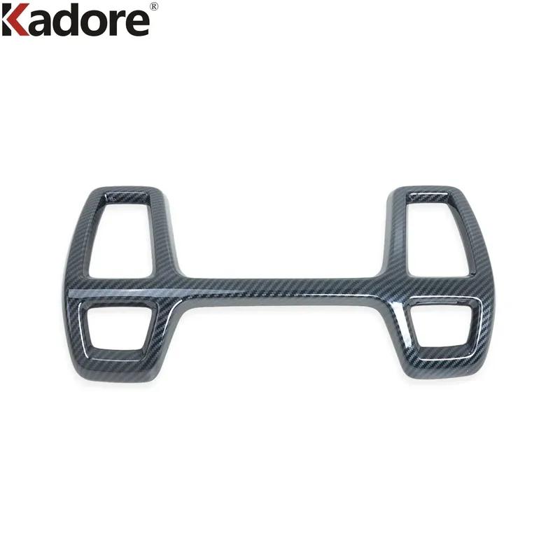 For Kia Sorento Carbon Fiber Car Front Center Air Condition Vent Outlet Cover Trim Interior Mouldings Accessories