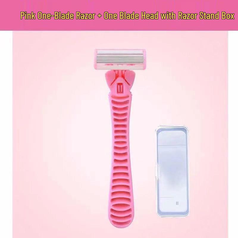6-Blade Manual Shaver for Men - Razor with Blade Holder