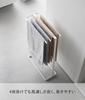 Yamazaki Towel Tower Slim for Bath Clothes Drying 10549 (Yamazaki Industries) Side-hanging Hanger, White, W36.5×D14.4×H61.2cm, Series, Design, Towels,