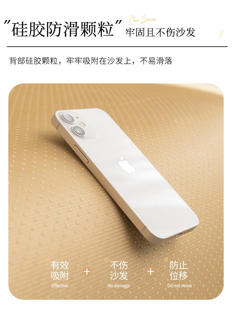 Luxuriöser Gingko Grauer Sofabezug Kissen L-Form Leder Couchbezug Vier Jahreszeiten Universal Rutschfest Rückenhandtuch für Wohnzimmer