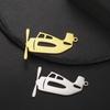 Teamer Cute Helicopter Charm Stainless Steel Airplane Motorbike Vehicle Pendant for Jewelry Making Creative DIY Wholesale