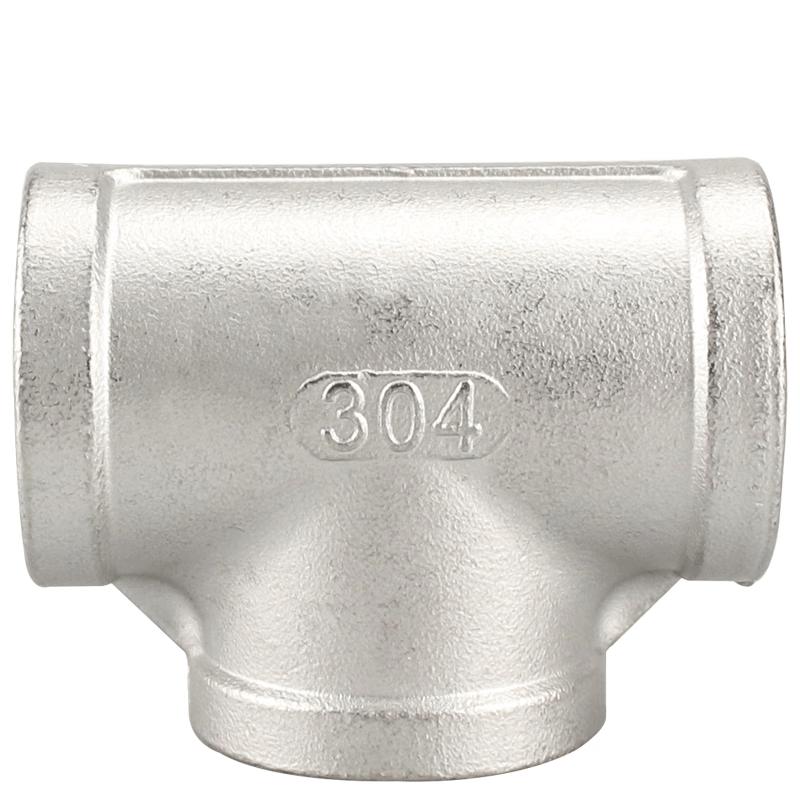 Haisidick GNJZ-2033 304 Stainless Steel Female Thread Tee 1 inch