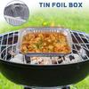 40pc Rectangular Tin Foil Bowl And Plate Tin Foil Aluminum Foil Insulation Lunch Box