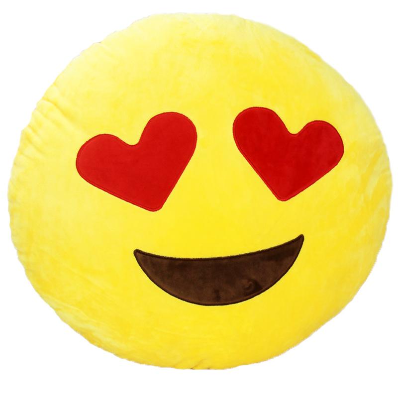 Straight Hair Qq Emoji Pillow Emoji Pillow Sofa Cushion Plush Toy Doll
