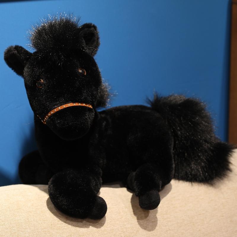 30-45cm Simulatie Paard Pluche Pop Bruin Wit Lang Haar Dier Paard Pluche Speelgoed Huisdecoratie Verjaardagscadeau Voor Jongens about 25-30cm S